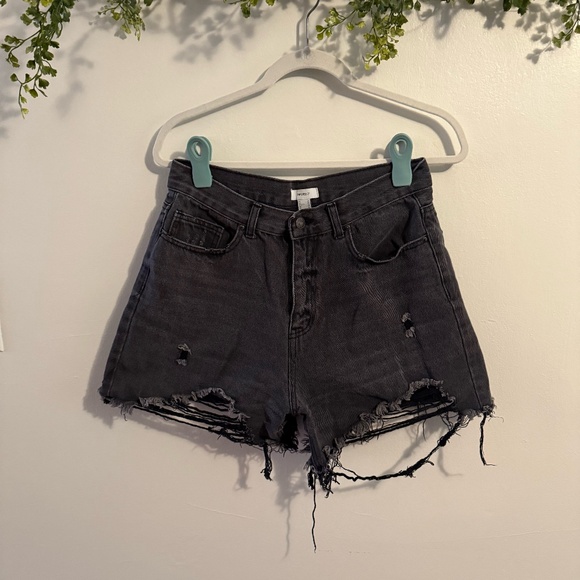 Black high waisted shorts Size 8 / 29 - Picture 1 of 5